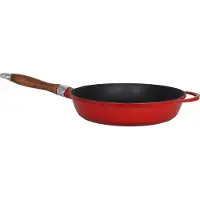 Lava Koekenpan - 28 cm - 2.8 liter - Gietijzer - Rood