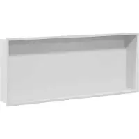 vidaXL Douche Niche Wit 75 x 30 x 9,5 cm Roestvrij staal
