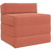 vidaXL Vouwbare Sofa Bed Rood Oranje 200 x 70 x 15 cm Corduroy stof