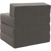 vidaXL Vouwbare Sofa Bed 2-zits Lichtgrijs 70 x 60 x 63 cm