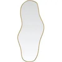 vidaXL Wandspiegel 100x45 cm goudkleurig
