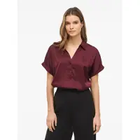 Vila Blouse 'VIEnna Ravenna' karmijnrood