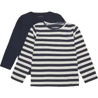 Minymo Shirt blauw / natuurwit