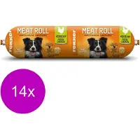 Fokker 14x Meat Roll Hondenvoer Nat Kip - Zalm 350 Gr