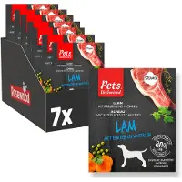 Rosewood Pets Unlimited - Honden Natvoer -Lam - Gestoomde Maaltijd - 7 bakjes x 395g