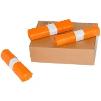 Knapzak Vuilniszakken Oranje Onbedrukt Zonder Lint | MDPE Transparant | 23 Micron | 400 L (84 stuks)