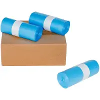 Knapzak Vuilniszakken Blauw Extra Sterk Onbedrukt Zonder Lint | MDPE Transparant | 40 Micron | 400 L (50 stuks)