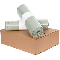 Knapzak Vuilniszakken Onbedrukt Zonder Lint | LDPE Semi-Transparant Regeneraat | 39 Micron | 1000 L (54 stuks)
