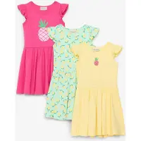 Bonprix Jersey jurk van biologisch katoen (set van 3) 134