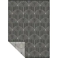 Home Collection Dubbelzijdig Buitenkleed Flatweave - Zwart 80 x 150 cm