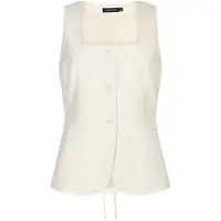 Ydence Dames Tops & T-shirts Gilet Allie - Ecru - Maat XS