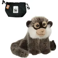 Wereld natuur fonds WWF knuffeldier aap in tas 19cm