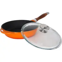 Lava Koekenpan - 24 cm - 2.0 liter - Gietijzer - Oranje