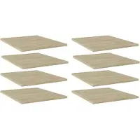 vidaXL Wandschappen 8 st 40x50x1,5 cm spaanplaat sonoma eikenkleurig