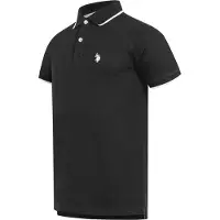 U.s. polo assn. . heren poloshirt van katoen met contrastdetails