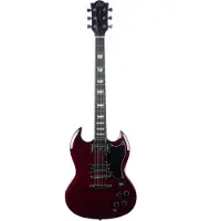 EKO DV300 RED elektrische gitaar rood, 2 humbuckers, 22 frets, Tune-o-Matic brug