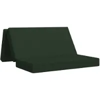 vidaXL Vouwbare Sofa Bed 120 x 67 x 45 cm Donkergroen