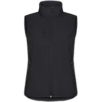 Clique Dames softshell bodywarmer Classic L / Zwart
