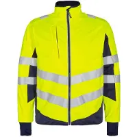 F-engel F. Engel 1158 Safety Softshell Jacket Yellow/Blue Ink maat XL heren