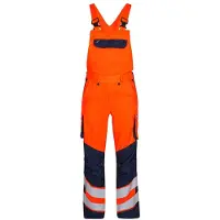 F-engel F. Engel 3545 Safety Light Bib Overall Repreve Orange/Blue Ink maat 48 heren
