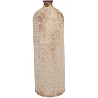 Clayre & Eef Vaas Ø 14x42 cm Beige Metaal