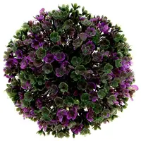 Viana Mini decoratieve bal paars met kunstbloemen Ø10cm 1 st