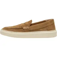 Replay Heren Leren mocassins Brice Tonaal bruin (42), Leer, Plat, Geen, Casual, Klassiek RZ8H0002L