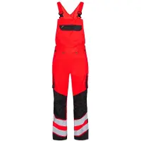 F-engel F. Engel 3545 Safety Light Bib Overall Repreve Red/Black maat 54 heren