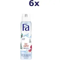 Fa Pflege 6x deospray 150ML winter splashes ice jump