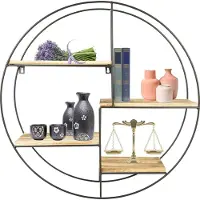 MaxxHome Wandrek industrieel - metaal - 55x55x11 cm - Model 2