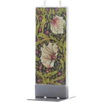 Flatyz William Morris - Pimpernel - Kunst | platte kaars – uniek handbeschilderd cadeau