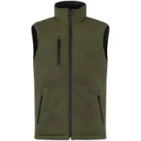 Clique Padded Hoody Softshell Bodywarmer Mistgroen maat S heren
