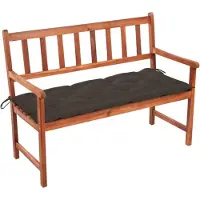 vidaXL Tuinbank met kussen 120 cm massief acaciahout