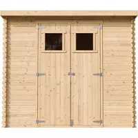 Timbela M310+M310G - Houten tuinhuis - 2,63 m² - 142x239xH206 cm - met vloer