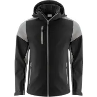 Printer Prime Softshell Jas Heren Zwart/Staalgrijs maat XL heren