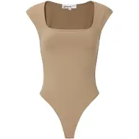 Gimme Halter Jumpsuit - Trendy Mouwloze One-Piece - Elegante Zomer Outfit voor Vakantie, Feestjes en Dagelijks Gebruik - Licht bruin - Maat S
