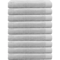 Cinderella Weekend Handdoek - 70 x 140 cm - 550 g/m² - Hotelkwaliteit - Set van 9 - Lichtgrijs