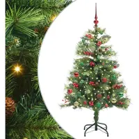 vidaXL Kunstkerstboom Groen 150 cm PVC en Metalen