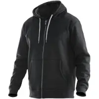 Jobman 5155 Vintage Hoodie Lined Zwart/Grijs maat XXL heren