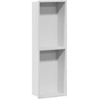vidaXL Douche Niche Wit 60 x 20 x 9,5 cm Roestvrij staal