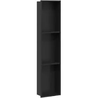 vidaXL Douche Niche Zwart 90 x 20 x 9,5 cm Roestvrij staal