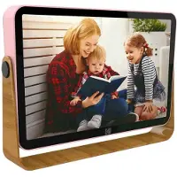 70mai RWF-108V 10" – Wi-Fi digitale fotolijst, 10" IPS-touchscreen 1280×800, 32 GB opslag, Wi-Fi 6 dual-band, 4000 mAh batterij, app-bediening, multimedia-speler – Roze