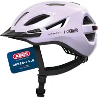 ABUS Fietshelm URBAN-I 4.0 light lavender S - 51-55 cm - paars - Geschikt voor gebruik op elektrische fietsen - stadsfietsen - 250 g
