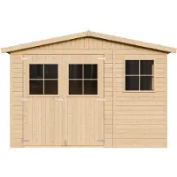 Timbela M336 - Houten tuinhuis - 11 m² - 416x324xH226 cm - zonder vloer