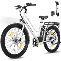 Colorway Elektrische Fiets BK8SL - Trendy 27.5 Inch City Commuter EBike met Afneembare 36V 12Ah Lithium Batterij - Mountain E-Bike met 250W Motor - Damesfiets - IP54 Waterdicht