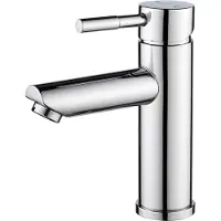 Sanetti Eva - Wastafelkraan - Opbouw - Laag - Rond - Chroom