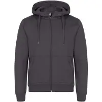 Clique Miami Hoody Fz Metaalgrijs maat M uniseks