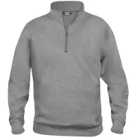 Clique Basic halfzip Grijs Melange maat 5XL 3671