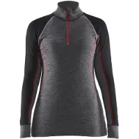 Blakläder 7299-1736 Dames onderhemd met rits XWARM Medium Grijs/Zwart maat XL dames
