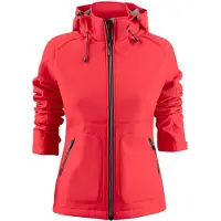 Printer Karting Softshell Jas Dames Rood maat M dames